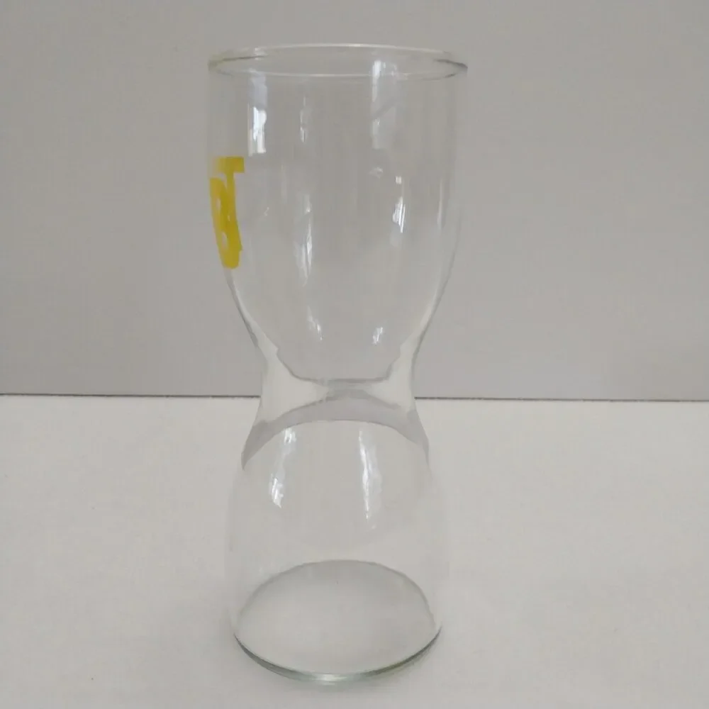 Vintage Enjoy TAB Soda Pop Hourglass Drinking Glass Tumbler Collectible #E70